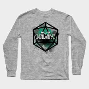 Roll for Initiative Green Long Sleeve T-Shirt